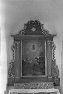 Retable et tableau représentant l'Adoration du Sacré-Coeur, situé dans le collatéral nord © Région Bourgogne-Franche-Comté, Inventaire du patrimoine