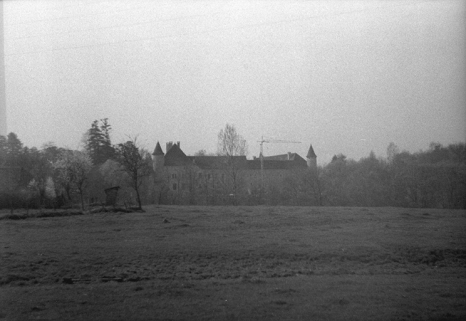 Vue du château depuis l'est. © Région Bourgogne-Franche-Comté, Inventaire du patrimoine