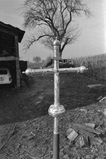 Croix de procession en cuivre argenté, XVIe siècle : face avant © Région Bourgogne-Franche-Comté, Inventaire du patrimoine