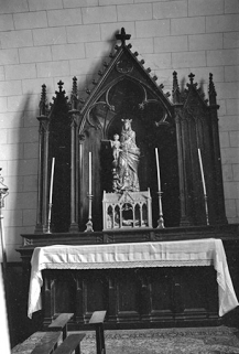Autel latéral sud dédié à la Vierge, bois, XIXe siècle : vue d'ensemble © Région Bourgogne-Franche-Comté, Inventaire du patrimoine