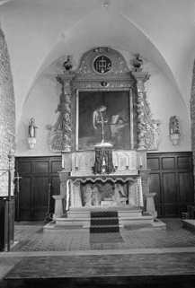 Maître-autel du XIXe siècle et son retable du XVIIIe siècle : vue de face. © Région Bourgogne-Franche-Comté, Inventaire du patrimoine