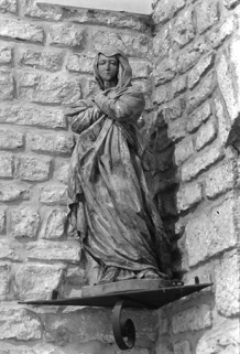 Statue de sainte : vue d'ensemble. © Région Bourgogne-Franche-Comté, Inventaire du patrimoine