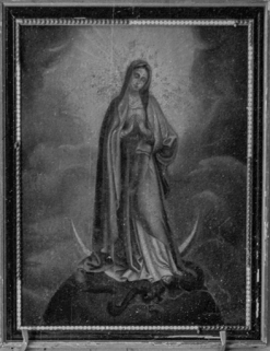 Tableau représentant la Vierge au serpent, XIXe siècle : vue de face. © Région Bourgogne-Franche-Comté, Inventaire du patrimoine