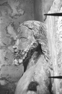 Détail : tête du Christ. © Région Bourgogne-Franche-Comté, Inventaire du patrimoine