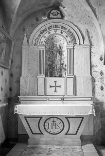 Retable latéral nord : vue d'ensemble. © Région Bourgogne-Franche-Comté, Inventaire du patrimoine