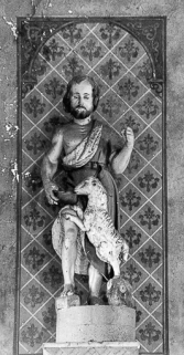 Statue de saint Jean-Baptiste : vue d'ensemble. © Région Bourgogne-Franche-Comté, Inventaire du patrimoine