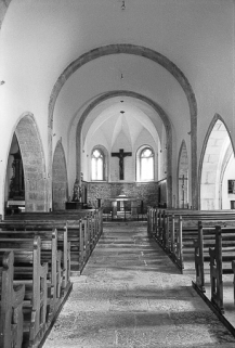 Nef et choeur vus depuis l'entrée © Région Bourgogne-Franche-Comté, Inventaire du patrimoine