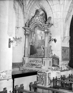 Autel-retable latéral gauche. © Région Bourgogne-Franche-Comté, Inventaire du patrimoine