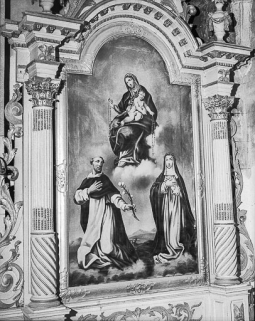 Détail : peinture sur toile. © Région Bourgogne-Franche-Comté, Inventaire du patrimoine