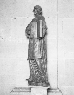 Diacre au livre : profil gauche. © Région Bourgogne-Franche-Comté, Inventaire du patrimoine