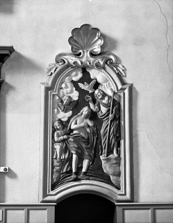 Détail : Baptème du Christ. © Région Bourgogne-Franche-Comté, Inventaire du patrimoine