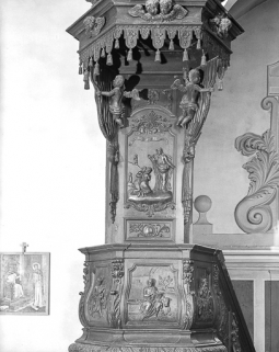 Détail : dorsal. © Région Bourgogne-Franche-Comté, Inventaire du patrimoine