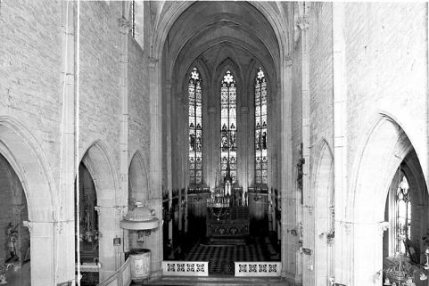 Vue du choeur depuis la tribune. © Région Bourgogne-Franche-Comté, Inventaire du patrimoine