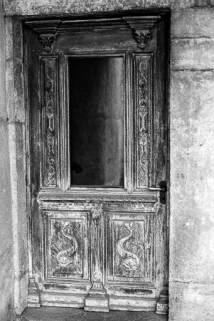 Ferme située 1 rue des Contours, datée des 18e et 19e siècles : une porte. © Région Bourgogne-Franche-Comté, Inventaire du patrimoine