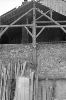 Ferme  datée de 1786 située Grande Rue, cadastrée 1972 AB 30 :  façade latérale gauche. © Région Bourgogne-Franche-Comté, Inventaire du patrimoine