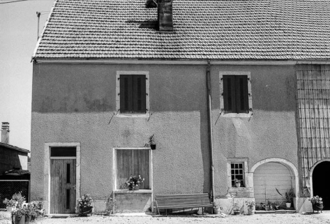 Ferme datée de 1875, située 23 Grande Rue : façade antérieure. © Région Bourgogne-Franche-Comté, Inventaire du patrimoine