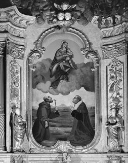 Autel-retable latéral droit : peinture sur toile. © Région Bourgogne-Franche-Comté, Inventaire du patrimoine