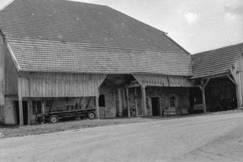 Ferme cadastrée 1945 d 154-155 : façade postérieure. © Région Bourgogne-Franche-Comté, Inventaire du patrimoine