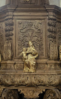 Statuette Vierge à l'Enfant. © Région Bourgogne-Franche-Comté, Inventaire du patrimoine