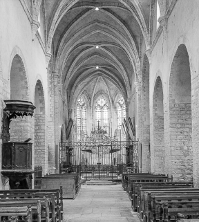 Abbatiale : vue du choeur. © Région Bourgogne-Franche-Comté, Inventaire du patrimoine