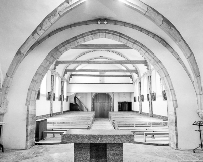 Nef vue du choeur. © Région Bourgogne-Franche-Comté, Inventaire du patrimoine