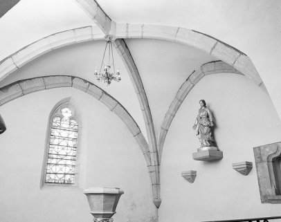Voûte de la chapelle à gauche du choeur. © Région Bourgogne-Franche-Comté, Inventaire du patrimoine