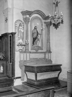 Vue d'ensemble de l'autel-retable latéral droit. © Région Bourgogne-Franche-Comté, Inventaire du patrimoine