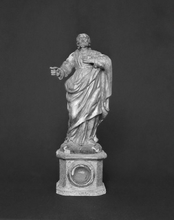 Saint au livre : face. © Région Bourgogne-Franche-Comté, Inventaire du patrimoine