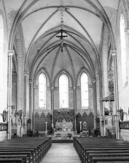 Extérieur : choeur vu de la nef. © Région Bourgogne-Franche-Comté, Inventaire du patrimoine