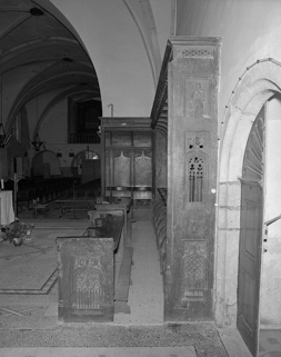 Stalles nord, vue générale depuis l'est. © Région Bourgogne-Franche-Comté, Inventaire du patrimoine