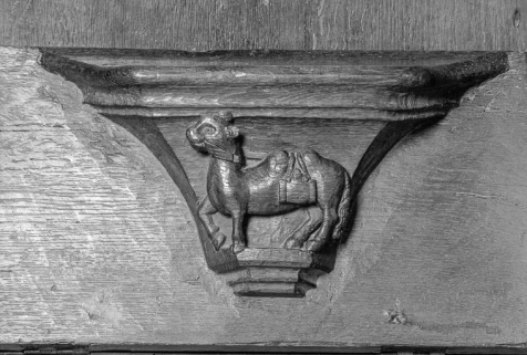 Stalles nord, n° 20, miséricorde. © Région Bourgogne-Franche-Comté, Inventaire du patrimoine