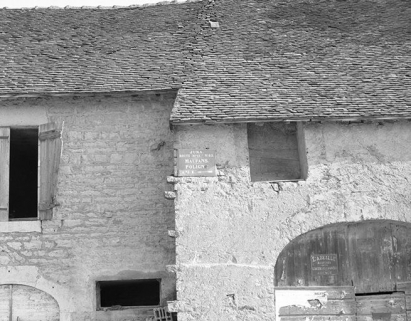Ferme cadastrée 1959 AI 92 : détail de la façade antérieure. © Région Bourgogne-Franche-Comté, Inventaire du patrimoine