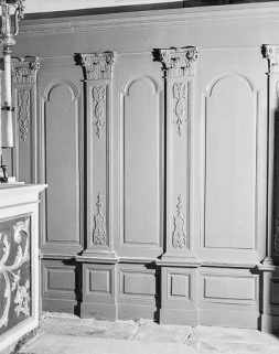 Détail : lambris. © Région Bourgogne-Franche-Comté, Inventaire du patrimoine