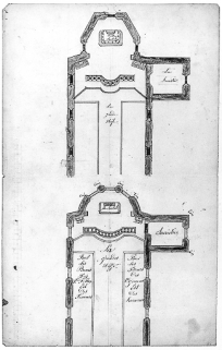 Deux plans du sanctuaire. © Région Bourgogne-Franche-Comté, Inventaire du patrimoine