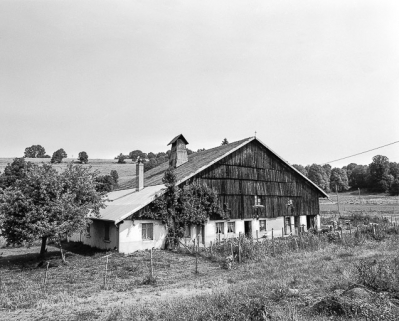 Ferme située au lieu-dit Colombière, cadastrée AB 75 : façade antérieure. © Région Bourgogne-Franche-Comté, Inventaire du patrimoine