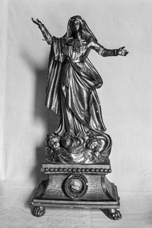 Reliquaire : Vierge de l'Assomption vu sans le verre. © Région Bourgogne-Franche-Comté, Inventaire du patrimoine