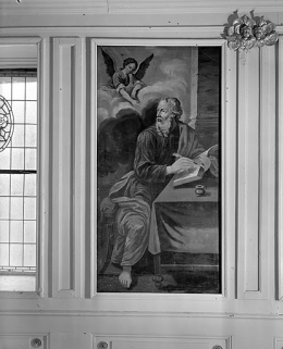 Vue du tableau représentant saint Matthieu. © Région Bourgogne-Franche-Comté, Inventaire du patrimoine