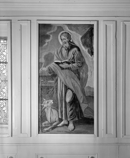 Vue du tableau représentant saint Luc. © Région Bourgogne-Franche-Comté, Inventaire du patrimoine