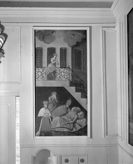 Ensemble de huit peintures sur toile : saint ?. © Région Bourgogne-Franche-Comté, Inventaire du patrimoine