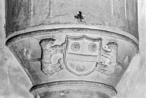 Intérieur : nef, détail d'un chapiteau (3). © Région Bourgogne-Franche-Comté, Inventaire du patrimoine