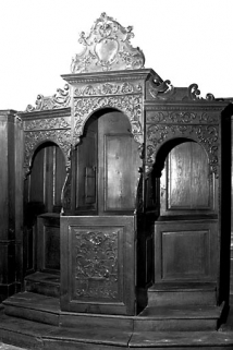 Vue d'ensemble d'un des confessionnaux. © Région Bourgogne-Franche-Comté, Inventaire du patrimoine