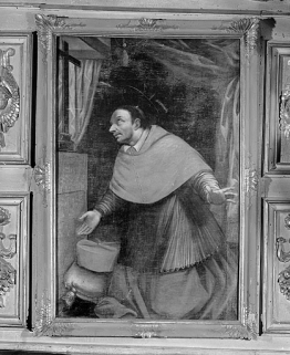 Saint Charles Borromée en prière. © Région Bourgogne-Franche-Comté, Inventaire du patrimoine