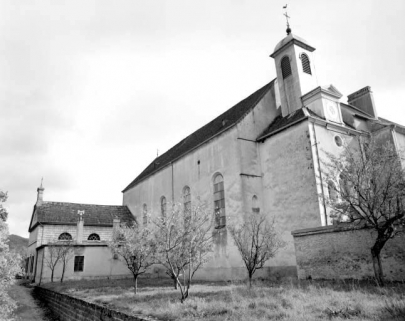 Façade latérale gauche de la chapelle. © Région Bourgogne-Franche-Comté, Inventaire du patrimoine