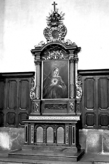 Vue d'ensemble de l'autel du Sacré-Coeur de Marie. © Région Bourgogne-Franche-Comté, Inventaire du patrimoine