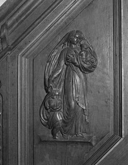 2e panneau de la rampe : la Charité. © Région Bourgogne-Franche-Comté, Inventaire du patrimoine