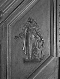 3e panneau de la rampe : l'Espérance. © Région Bourgogne-Franche-Comté, Inventaire du patrimoine