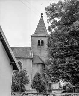 Clocher : façade gauche. © Région Bourgogne-Franche-Comté, Inventaire du patrimoine