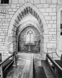 Chapelle, bas côté droit, deuxième travée, mur sud. © Région Bourgogne-Franche-Comté, Inventaire du patrimoine
