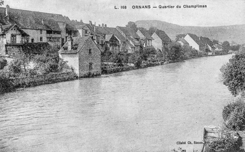 Ornans - Quartier du Champliman, limite 19e siècle 20e siècle. © Région Bourgogne-Franche-Comté, Inventaire du patrimoine