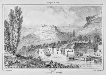 Montagnes du Doubs - Château d'Ornans, 19e siècle. © Région Bourgogne-Franche-Comté, Inventaire du patrimoine